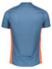 Mizuno Koszulka sportowa "Trail Dryaeroflow" w kolorze niebiesko-pomarańczowym