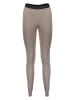 Mizuno Funktionsleggings "Merino Wool" in Grau/ Koralle
