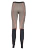 Mizuno Legginsy funkcyjne "Merino Wool" w kolorze szaro-koralowym