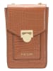 Puccini Umhängetasche "Timeless" in Hellbraun - (B)11 x (H)18 x (T)6 cm