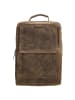 HIDE & STITCHES Leren rugzak bruin - (B)30 x (H)40 x (D)10 cm