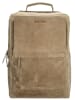 HIDE & STITCHES Leren rugzak beige - (B)30 x (H)40 x (D)10 cm
