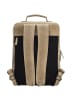 HIDE & STITCHES Leder-Rucksack in Beige - (B)30 x (H)40 x (T)10 cm