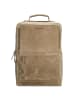 HIDE & STITCHES Leder-Rucksack in Beige - (B)30 x (H)40 x (T)10 cm