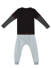 Denokids 2-delige outfit "Cool Rhino" grijs/zwart