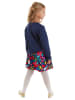Denokids Sukienka "Leopard" w kolorze granatowym