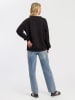 Cross Jeans Sweatshirt in Schwarz