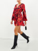 Milan Kiss Kleid in Rot/ Schwarz