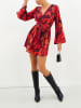 Milan Kiss Kleid in Rot/ Schwarz