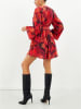 Milan Kiss Kleid in Rot/ Schwarz