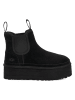 UGG Sztyblety "W Neumel Platform Chelsea" w kolorze czarnym z wełny jagnięcej