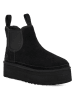UGG Sztyblety "W Neumel Platform Chelsea" w kolorze czarnym z wełny jagnięcej