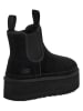 UGG Sztyblety "W Neumel Platform Chelsea" w kolorze czarnym z wełny jagnięcej