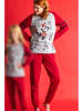 Disney Piżama w kolorze jasnoszaro-czerwonym