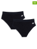 adidas Figi high waist (2 pary) w kolorze czarnym