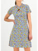 Blutsgeschwister Kleid "Secret Garden" in Blau/ Gelb