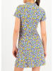 Blutsgeschwister Kleid "Secret Garden" in Blau/ Gelb