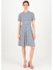 Blutsgeschwister Jurk "Now we are Smalltaking" blauw/wit