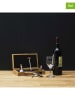 The Concept Factory 6-częściowy zestaw akcesoriów do wina w kolorze jasnobrązowym