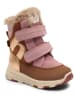 bisgaard Leder-Winterboots in Hellbraun/ Gold