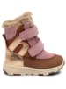 bisgaard Leder-Winterboots in Hellbraun/ Gold