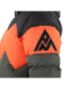 Peak Mountain Kurtka narciarska "Cerulis" w kolorze oliwkowo-pomarańczowo-czarnym