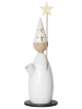 STAR Trading Lampa dekoracyjna "Lucia Classic" w kolorze białym - 33 x 12 cm