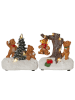 STAR Trading Decoratief ledfiguur "Tedville" meerkleurig - (L)18 x (B)16 x (H)13 cm