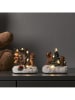 STAR Trading Dekoracyjna figurka LED "Tedville" ze wzorem - 18 x 16 x 13 cm
