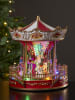 STAR Trading LED-Weihnachtkarussell "Largeville" in Bunt - (L)28 x (B)23,5 cm