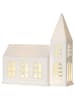 STAR Trading LED-Dekofigur "Vinter" in Weiß - (L)20,5 x (B)19,5 cm