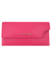 HOUSE OF FLORENCE Skórzany portfel w kolorze różowym - 18,5 x 10 cm