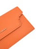HOUSE OF FLORENCE Skórzany portfel w kolorze pomarańczowym - 18,5 x 10 cm