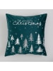 Mint Rugs Kussenhoes "Christmas Neu" donkergroen/wit