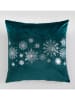 Mint Rugs Kussenhoes "Christmas Noel" donkergroen/wit
