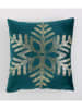 Mint Rugs Kussenhoes "Christmas Neige" donkergroen/goudkleurig