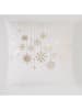 Mint Rugs Kussenhoes "Christmas Guirlande" wit/goudkleurig