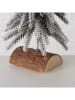 Boltze Kerstboom groen/wit/bruin - (H)24 cm
