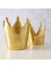 Boltze Świeczniki (2 szt.) "Crowny" w kolorze złotym - 11 cm