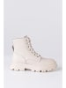 Musk Leren boots beige