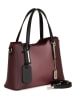 Anna Morellini Leder-Henkeltasche "Dalila" in Bordeaux - (B)28 x (H)22 x (T)8 cm