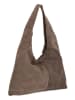 Anna Morellini Skórzany shopper bag "Ilina" w kolorze szarobrązowym - 48 x 31 x 1 cm