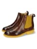 MELVIN & HAMILTON Leren chelseaboots "Selina 29" bruin/geel