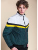 4funkyflavours Winterjacke "Vision" in Petrol/ Weiß/ Gelb