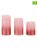 Profiline 3er-Set: LED-Kerzen in Rot