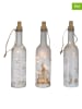 Profiline 3-delige set: decoratieve lampen transparant - (H)29,5 x Ø 7,3 cm