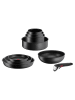 Tefal 5tlg. Pfannen-Set "Ingenio Ultimate" in Schwarz