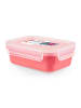 Emsa 2-delige set: voorraaddozen "Clip & Close - Color Ed." koraalrood - 550 ml