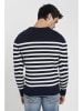 C& Jo Pullover in Dunkelblau/ Weiß