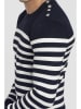 C& Jo Pullover in Dunkelblau/ Weiß